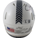 Jerome Bettis Autographed Pittsburgh Steelers 24 STS Mini Helmet Beckett 49218