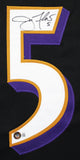 Joe Flacco Authentic Signed Black Pro Style Jersey Autographed BAS Witnessed