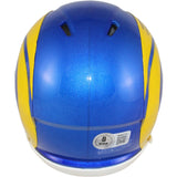 Blake Corum Autographed Los Angeles Rams Mini Helmet Beckett Witness 53609