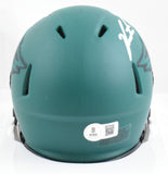 Jalen Carter Autographed Eagles Rave Speed Mini Helmet - Beckett W Hologram