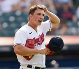 James Karinchak Signed Cleveland Indians Jersey (JSA COA) Relief Pitcher