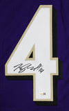 Kyle Hamilton Authentic Signed Purple Pro Style Jersey Autographed JSA Witness