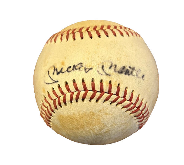 Mickey Mantle Autographed Baseball -- New York Yankees | JSA LOA Pending