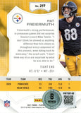 Pat Freiermuth Autographed 2021 Panini Playoff #217 Card Beckett Witness 56992