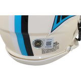 Luke Kuechly Autographed Carolina Panthers Retro Mini Helmet Beckett WIT 56897