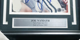 Joe Namath Autographed Framed 8x10 Photo Jets Good Luck To You! x12 Beckett AE31