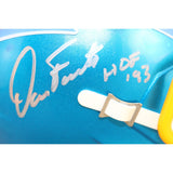 Dan Fouts Autographed San Diego Chargers Flash Mini Helmet HOF Beckett 53618