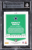 Cowboys Emmitt Smith Authentic Signed 2021 Donruss Optic #25 Card BAS Slabbed