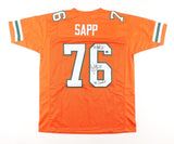 Warren Sapp Signed Miami Hurricanes Jersey "91 National Champs" & "94 Lombardi"