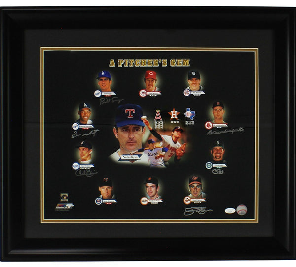 Bill Singer, Ramon Martinez + 4 Signed Framed 16x20 A Pitchers Gem MLB Photo