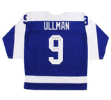 Norm Ullman Signed Toronto Custom Blue Jersey with "HOF 1982" Inscription