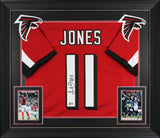 Julio Jones Authentic Signed Red Pro Style Framed Jersey BAS Witnessed