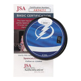 Victor Hedman Signed Tampa Bay Lightning Puck (JSA COA) 2xStanley Cup Champion