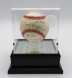Ernie Banks Autographed five inscription baseball HMG COA