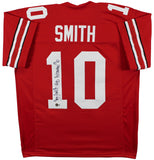 OSU Troy Smith "Heisman 06" Authentic Signed Red Pro Style Jersey BAS Witnessed
