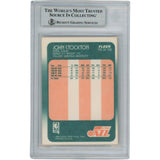 John Stockton Autographed 1988 Fleer #115 Slabbed Trading Card Beckett 53114