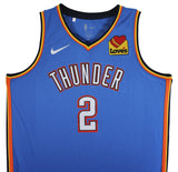Thunder Shai Gilgeous-Alexander Signed Blue Nike Icon Ed. Jersey PSA #AQ71734