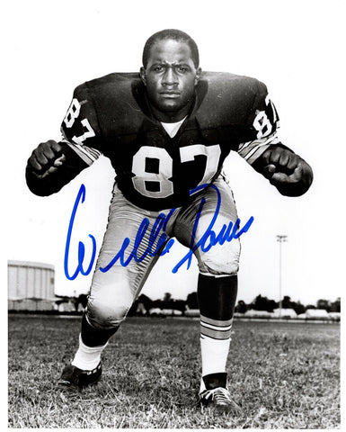 Packers HOF'er WILLIE DAVIS Signed 8x10 Photo #4 AUTO - SB I & II Champ