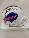 DOUG FLUTIE SIGNED BUFFALO BILLS SPEED MINI HELMET BECKETT QR