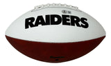 Bo Jackson Signed Oakland Raiders Logo Football BAS ITP w/ Case