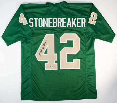 Mike Stonebreaker Signed Notre Dame Fighting Irish Jersey (Beckett) 2023 C.F HOF