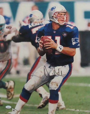 Drew Bledsoe New England Patriots Signed/Autographed 16x20 Photo JSA 210063