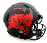 DEVIN WHITE SIGNED TB BUCCANEERS FS ECLIPSE AUTHENTIC HELMET BECKETT COA