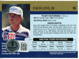 Davis Love III Autographed 1990 Pro Set #56 Trading Card Beckett 44870