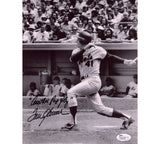 Tom Seaver Signed New York Mets Unframed 8x10 B&W MLB Photo - Another Pop Fly