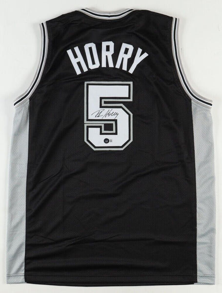 Robert Horry Signed Spurs Jersey (Beckett) San Antonio 7xNBA Champion / Forward