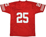 49ERS ERIC DAVIS AUTOGRAPHED RED JERSEY "SB XXIX CHAMPION" BECKETT QR 215868