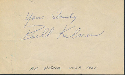 Bill Kilmer UCLA 1960 All-American Football QB SignedAutographed Cut 144097