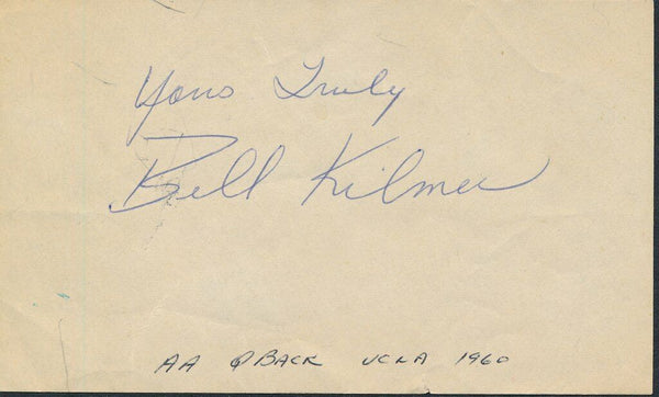 Bill Kilmer UCLA 1960 All-American Football QB SignedAutographed Cut 144097
