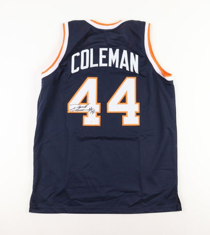 Derrick Coleman Signed Syracuse Black Jersey (JSA COA) #1 Pick 1990 New Jersey