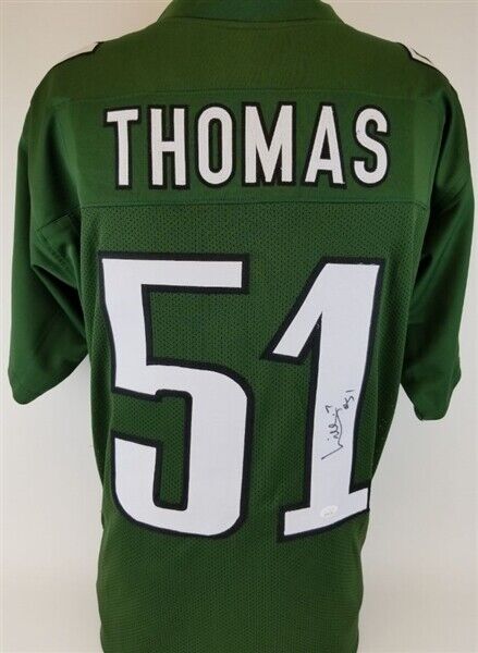 William Thomas Signed Philadelphia Eagles Jersey (JSA COA) 2xPro Bowl Linebacker