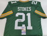 Eric Stokes Signed Green Bay Packers Jersey (JSA COA) 2021 1st Round Draft Pk DB