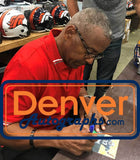 Tony Dorsett Autographed Dallas Cowboys Goal Line Art Card Blue HOF 34914