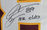 Santana Moss Signed/Autographed/Inscribed Redskins Custom Jersey JSA 157554