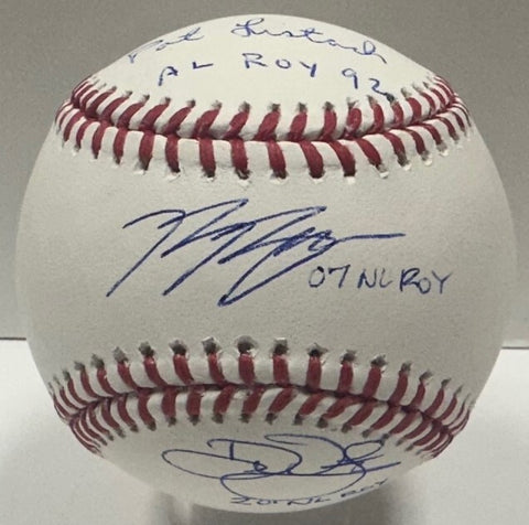 Brewers RYAN BRAUN DEVIN WILLIAMS PAT LISTACH Triple Signed Baseball AUTO w/ ROY