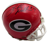 Herschel Walker Signed/Inscribed Georgia Red Mini Football Helmet JSA 213508
