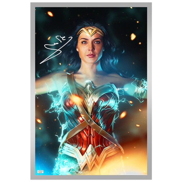 Gal Gadot Autographed Ann Bembi 2020 Wonder Woman 84 13x19 Metallic Photo