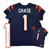 Jamarr Chase Autographed Signed Bengals Nike Vapor Elite Jersey - Beckett