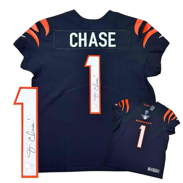 Jamarr Chase Autographed Signed Bengals Nike Vapor Elite Jersey - Beckett