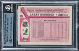 Canadiens Larry Robinson Authentic Signed 1987 Topps #192 Card BAS Slabbed 1