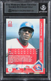 Expos Vladimir Guerrero Authentic Signed 2000 Pacific Omega #85 Card BAS Slabbed