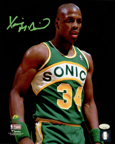 XAVIER MCDANIEL AUTOGRAPHED 8X10 PHOTO SEATTLE SUPERSONICS MCS HOLO 202455