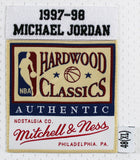 Bulls Michael Jordan Signed White 1997-98 M&N HWC Authentic Jersey BAS #AD04302