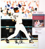 Vinny Castilla Autographed Colorado Rockies 8x10 Photo JSA COA