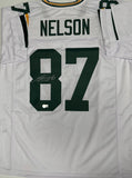 Jordy Nelson - Green Bay Packers - Signed Custom Replica White Jersey AUTO - BAS