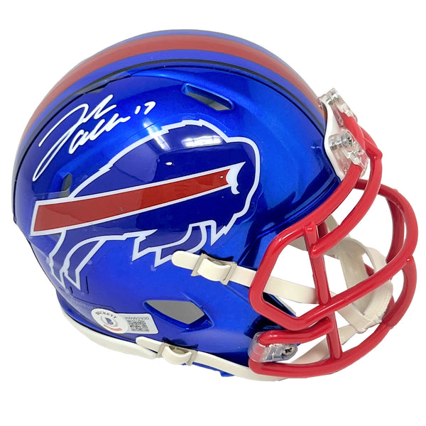 Josh Allen Buffalo Bills Signed Riddell Flash Mini Helmet Beckett BAS